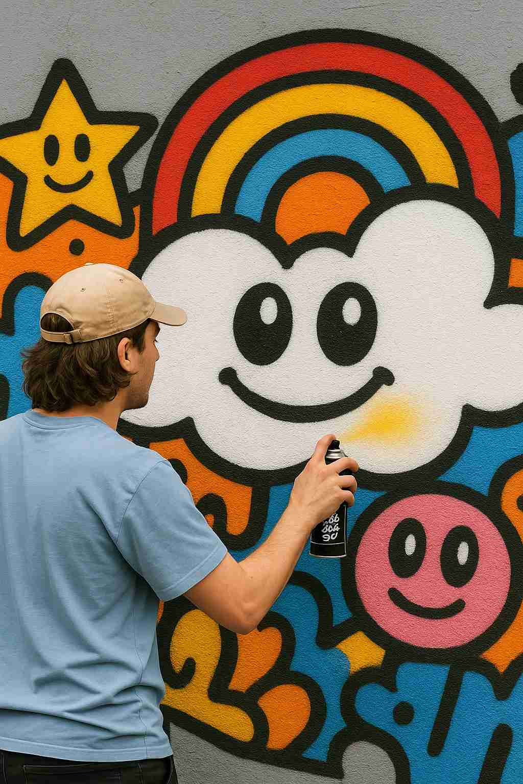 Spray paint Graffiti bisa coba dengan RJ Graffiti Spray